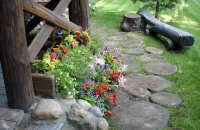 Landscape Design Of The Village House With His Hands